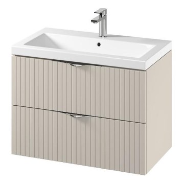 Cersanit S801-543 - Meuble vasque suspendu TIRSO 80x60x45 cm beige