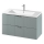 Cersanit S801-546 - Meuble de salle de bains suspendu avec vasque TIRSO 100x60x45 cm vert menthe