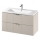 Cersanit S801-548 - Meuble de salle de bains suspendu avec vasque TIRSO 100 x 45 cm beige