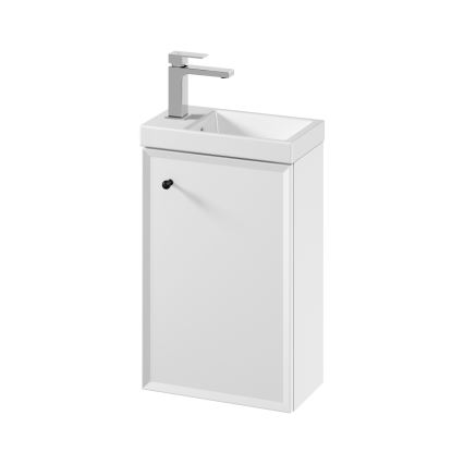 Cersanit S801-568 - Meuble de salle de bains mural avec lavabo MILLE 40x22 cm, blanc