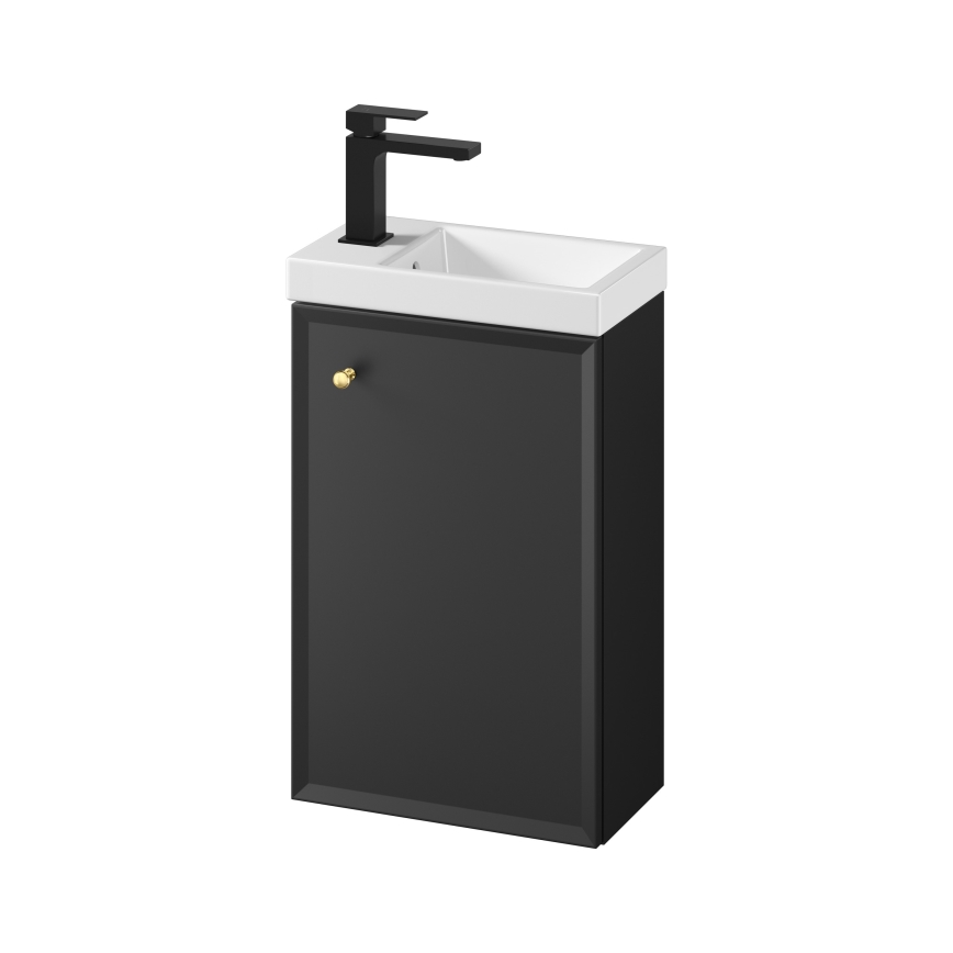 Cersanit S801-569 - Meuble-lavabo mural MILLE 40 x 22 cm noir