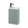 Cersanit S801-570 - Meuble suspendu de salle de bains MILLE avec lavabo 40x62x22 cm vert menthe