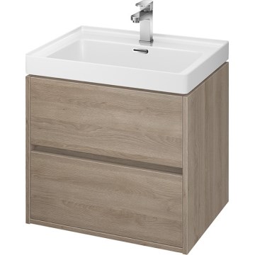 Cersanit S924-008 - Meuble suspendu pour vasque de salle de bains BARBARA 53,3x59,4 cm chêne