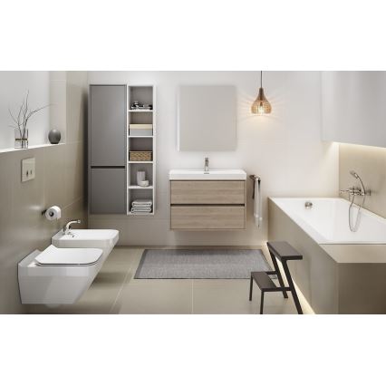 Cersanit S924-008 - Meuble suspendu pour vasque de salle de bains BARBARA 53,3x59,4 cm chêne