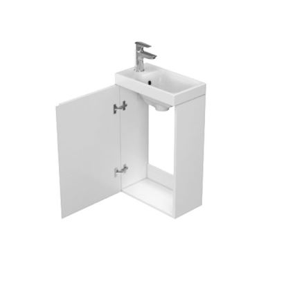 Cersanit S929-014 - Meuble de salle de bain sous lavabo MODUO 59x39 cm blanc brillant