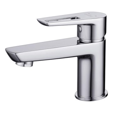 Cersanit S951-045 - Robinet de lavabo MILLE 13,4 cm chrome brillant + bonde