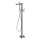 Cersanit S951-306 - Ensemble de baignoire autoportante avec robinetterie CREA chrome brillant