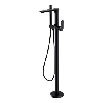 Cersanit S951-308 - Set mitigeur de baignoire sur gorge avec robinet CREA noir