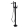 Cersanit S951-308 - Set mitigeur de baignoire sur gorge avec robinet CREA noir