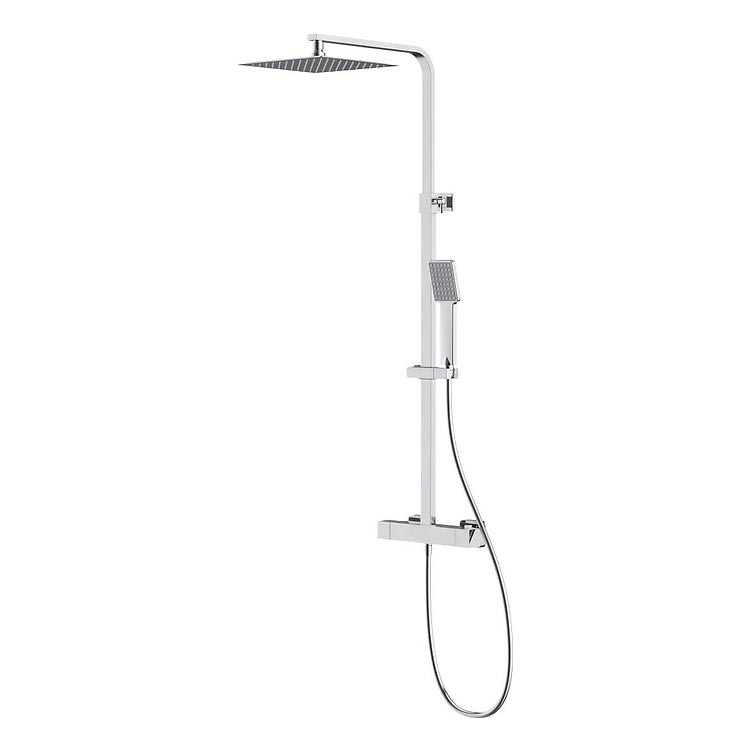 Cersanit S951-341 - Colonnes de douche avec robinet thermostatique CITY chrome brillant