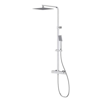 Cersanit S951-341 - Ensemble de douche avec robinet thermostatique CITY chrome brillant