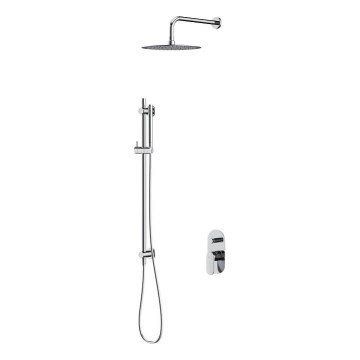 Cersanit S952-008 - Ensemble de douche avec robinet encastré CREA chrome brillant