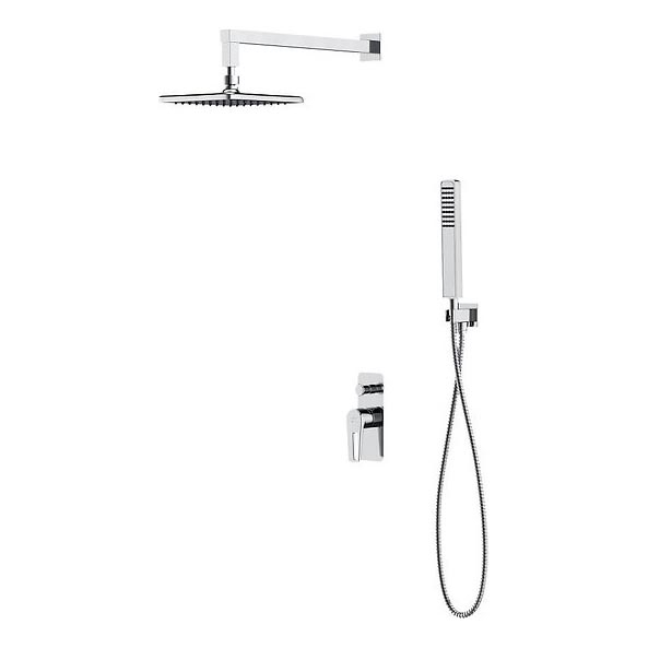 Cersanit S952-012 - Colonne de douche avec robinetterie encastrée MILLE chrome brillant