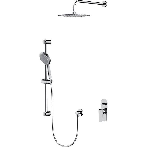 Cersanit S952-014 - Colonne de douche avec robinetterie encastrée CITY chrome brillant