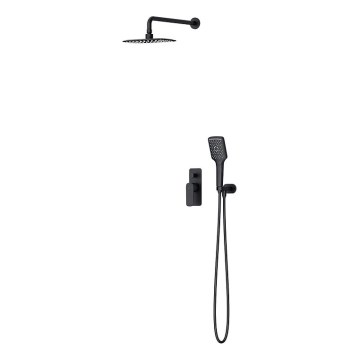 Cersanit S952-031 - Colonne de douche avec robinetterie encastrée LARGA noir