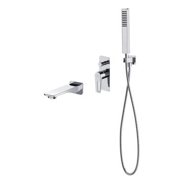 Cersanit S952-037 - Set de baignoire avec robinet encastré MILLE chrome brillant