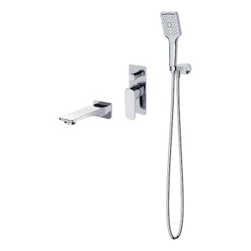 Cersanit S952-039 - Set de baignoire avec robinet encastré LARGA chrome brillant