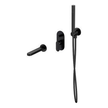 Cersanit S952-042 - Set de baignoire avec robinet encastré CREA noir