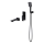 Cersanit S952-044 - Set de baignoire avec robinet encastré LARGA noir