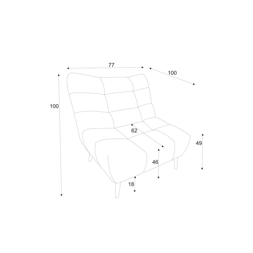 Chaise ALBA gris