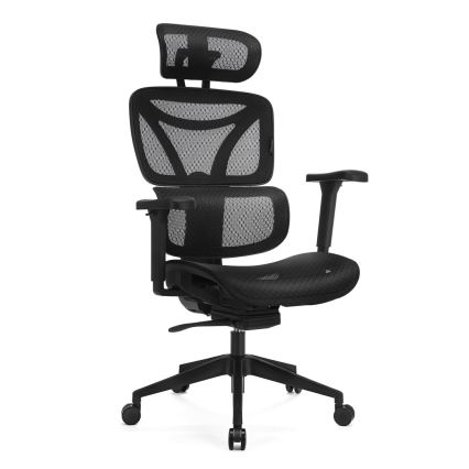Chaise de bureau ergonomique LEVANO noir