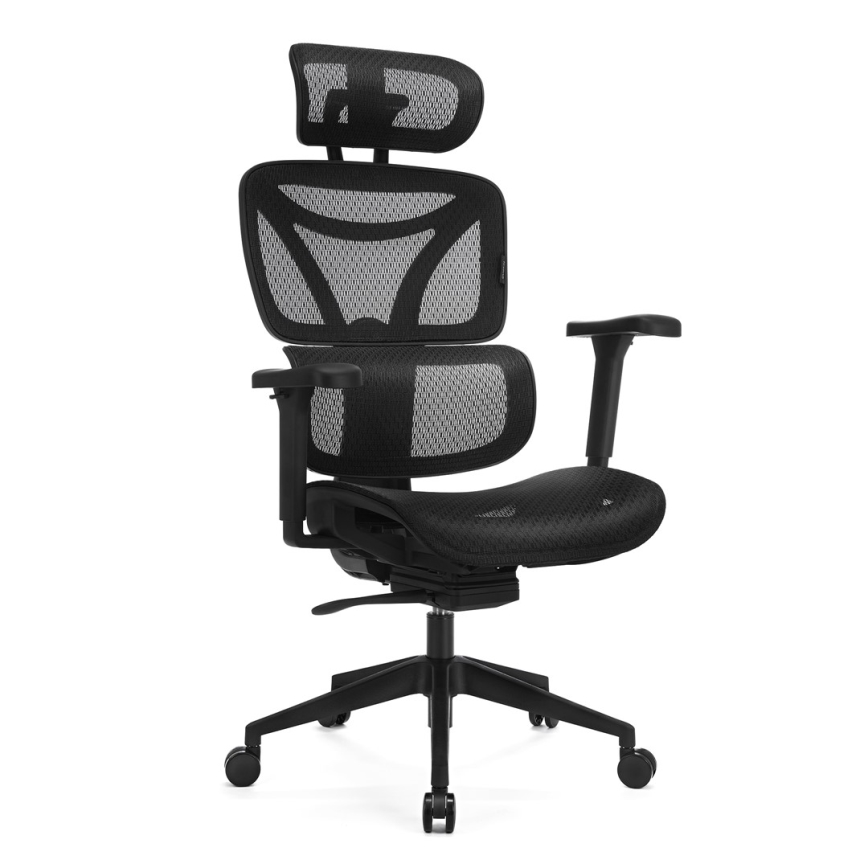 Chaise de bureau ergonomique LEVANO noir
