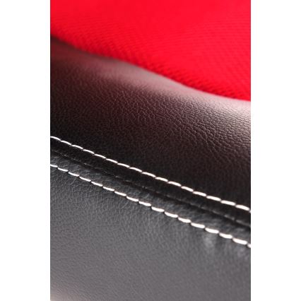 Chaise de bureau KENU noire/rouge