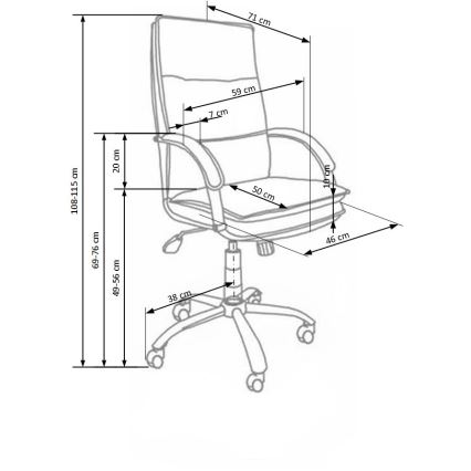Chaise de bureau LOMI noire