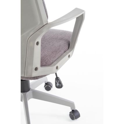 Chaise de bureau LONA blanche/gris clair