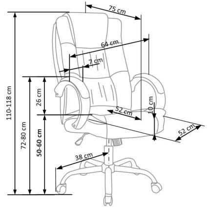 Chaise de bureau SELO gris foncé