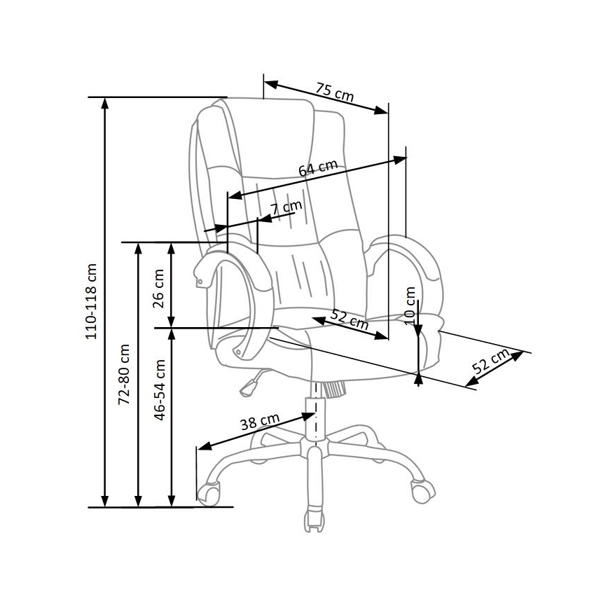 Chaise de bureau SELO noire