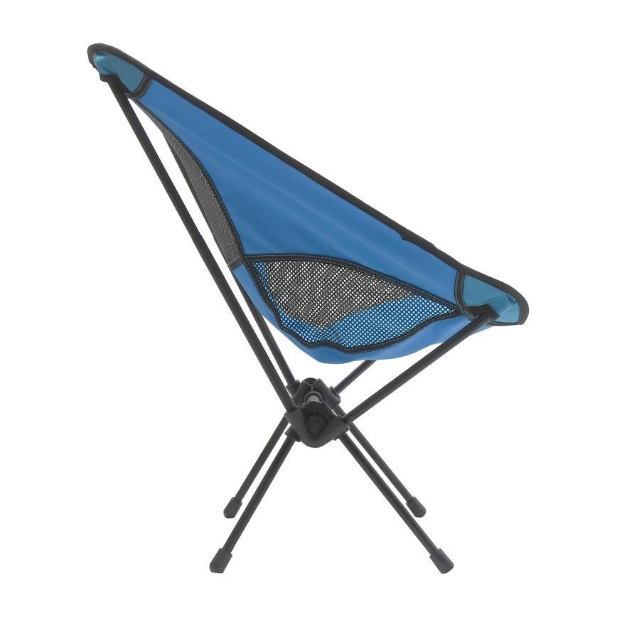 Chaise de camping pliable bleu 63 cm