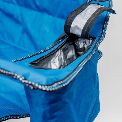 Chaise de camping pliable bleu