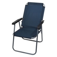 Chaise de camping pliable bleue