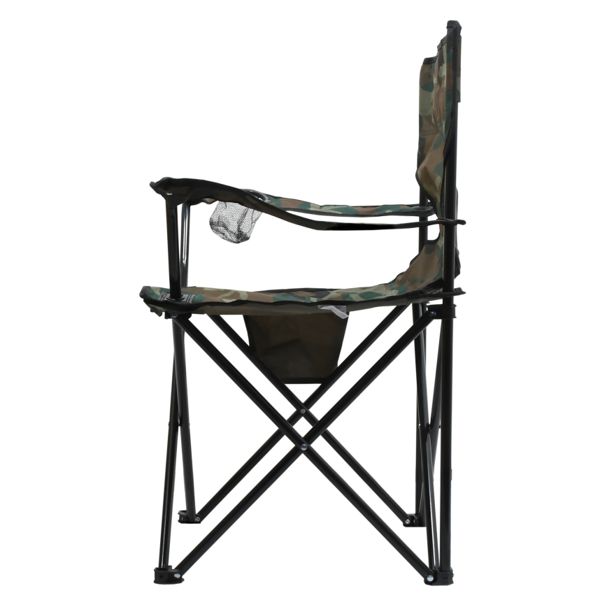 Chaise de camping pliable camouflage