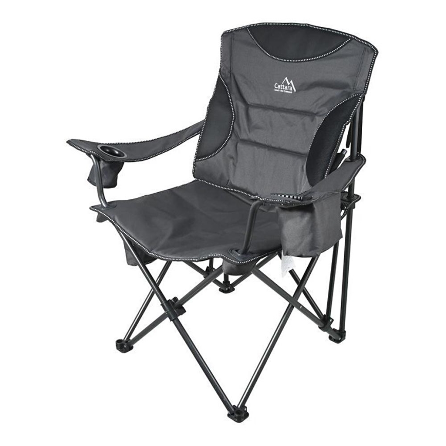 Chaise de camping pliable gris