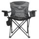 Chaise de camping pliable gris