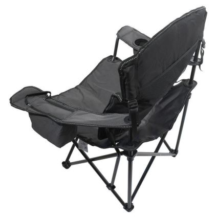 Chaise de camping pliable gris