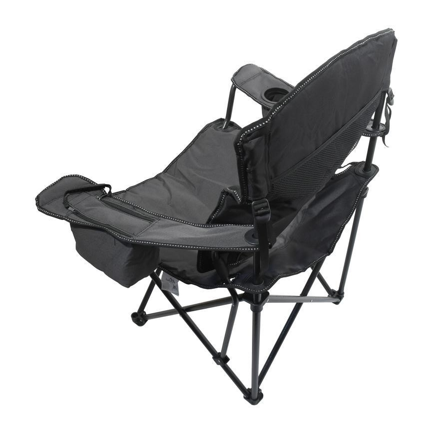 Chaise de camping pliable gris