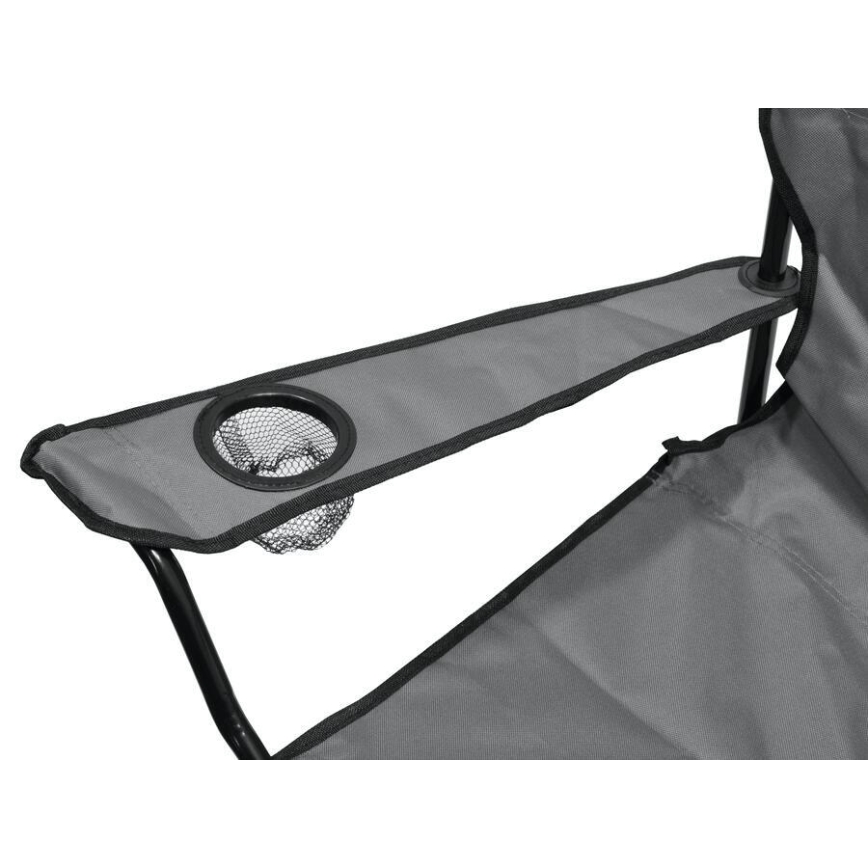 Chaise de camping pliable gris