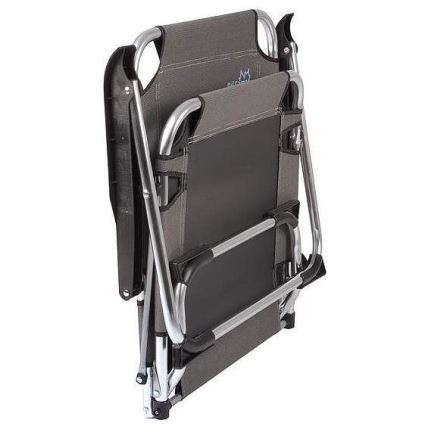 Chaise de camping pliable gris