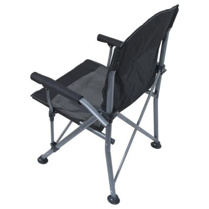 Chaise de camping pliable noire