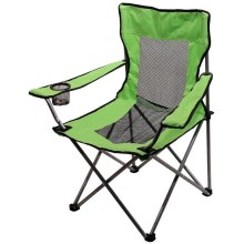 Chaise de camping pliable vert