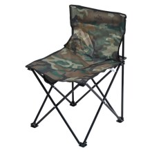 Chaise de camping pliante camouflage