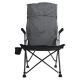 Chaise de camping pliante grise