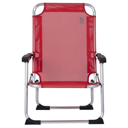 Chaise de camping pliante rouge