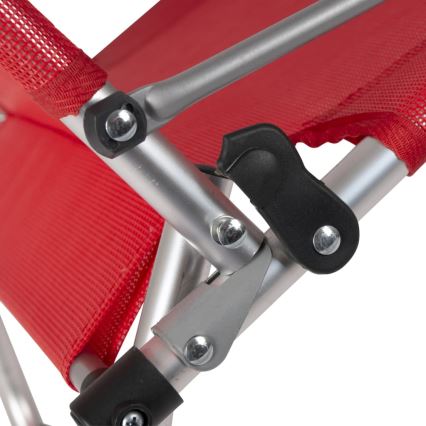 Chaise de camping pliante rouge