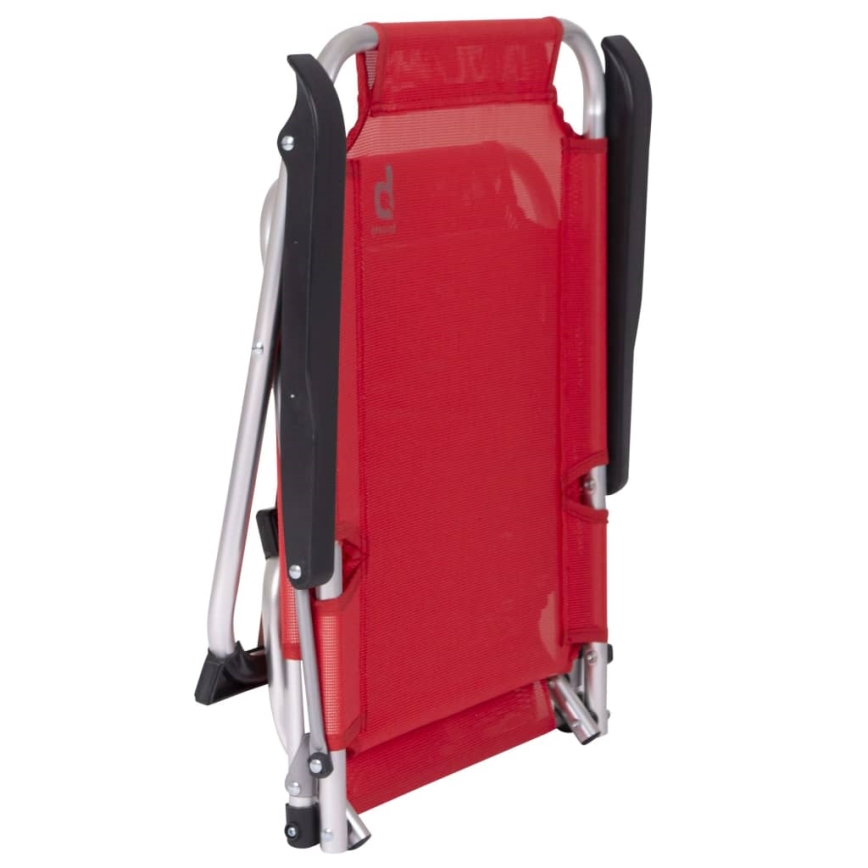 Chaise de camping pliante rouge