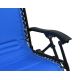Chaise de camping réglable bleu