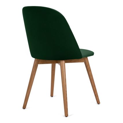 Chaise de repas BAKERI 86x48 cm vert foncé/chêne clair